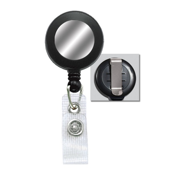 Bilde av Black badge reel with belt clip, strap and silver sticker. 60270175 (DE,SE,NO,FI,RO,PL)